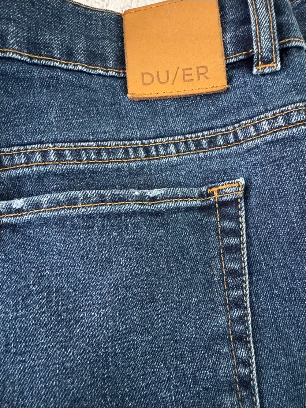 DU/ER Blue Denim Jeans Button Fly